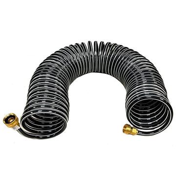 Trident Marine Coiled Wash Down Hose W/Brass Fittings - 25'